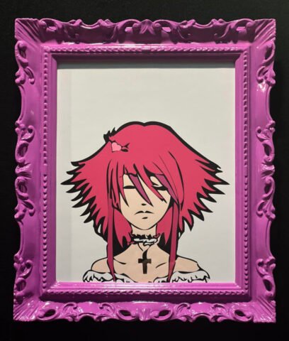 Cornice barocca laccata viola Tendenze arredo parete Sardegna