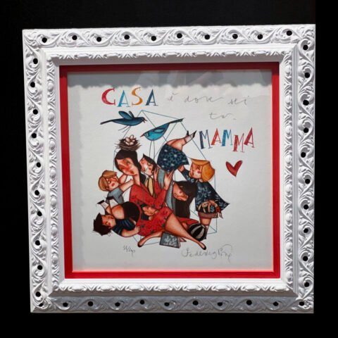 Cornice traforata bianca arredo parete barocco sardegna