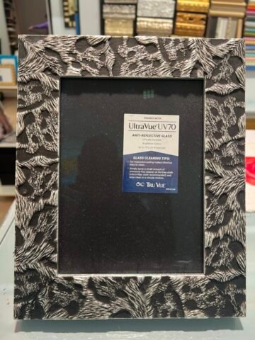 Portafoto argento e nero leopardato cornici feeling at home