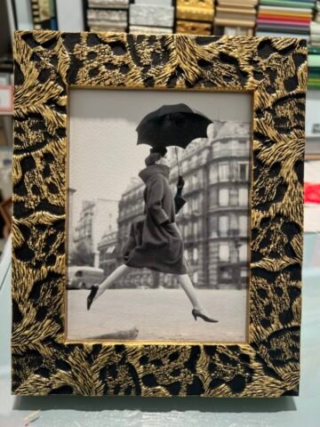 Portafoto con schienale leopardato corniceria feeling at home