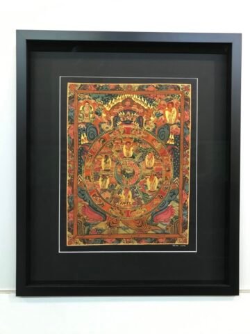 cornice argento moderna - corniceria artigianale Feeling at home - cornice Cassetta nera spessorata vetro AR